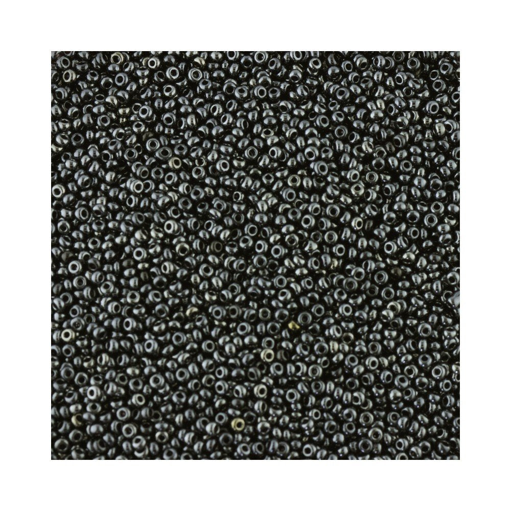 Size 15 Opaque Black – Seed Beads